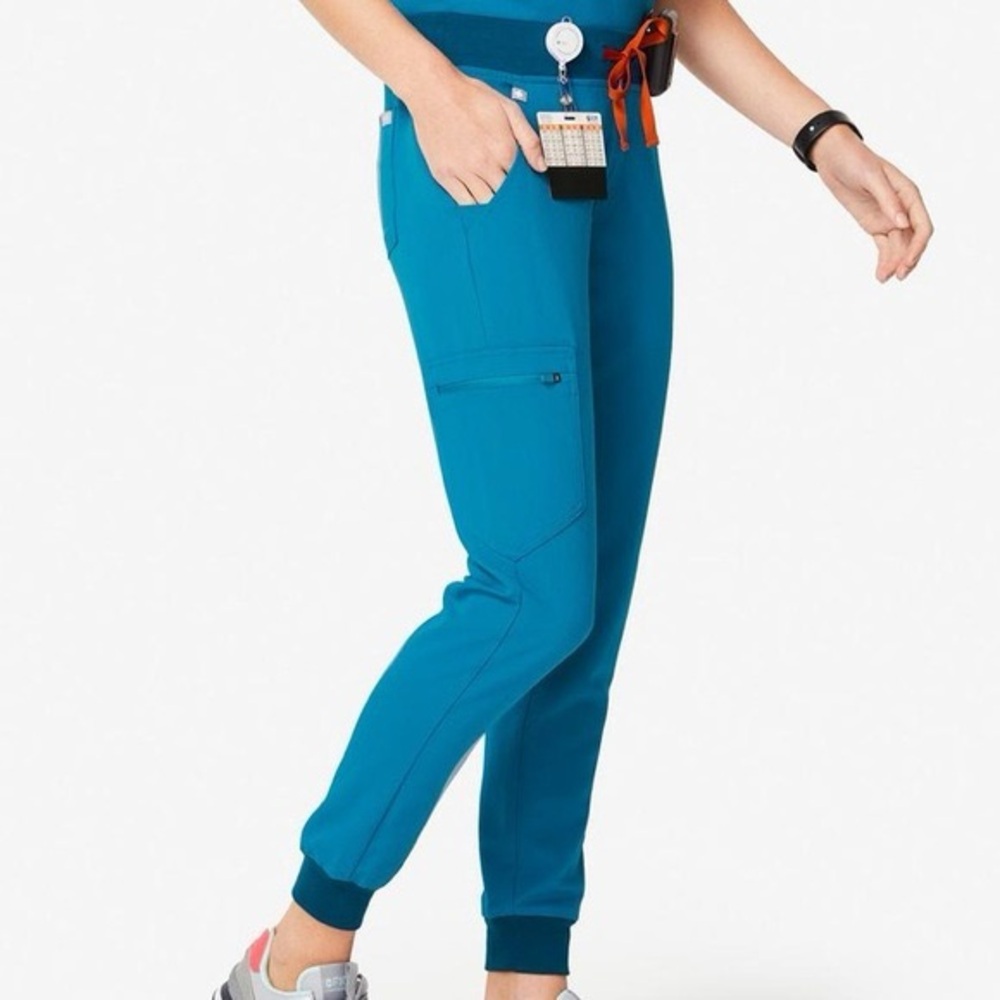 FIGS alps blue Zamora jogger scrub pants